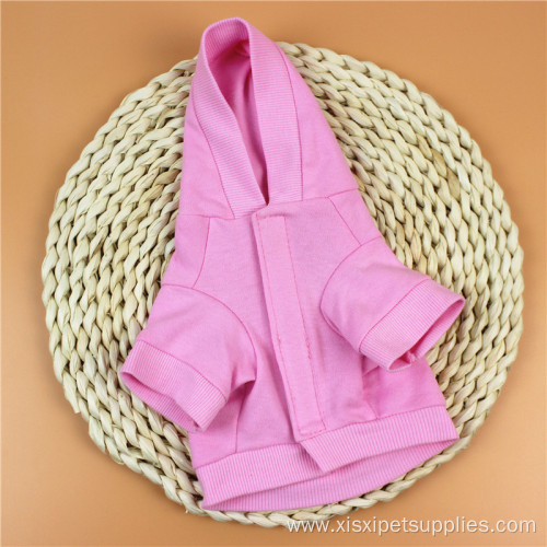 princess style pink hoodies small dog clothes